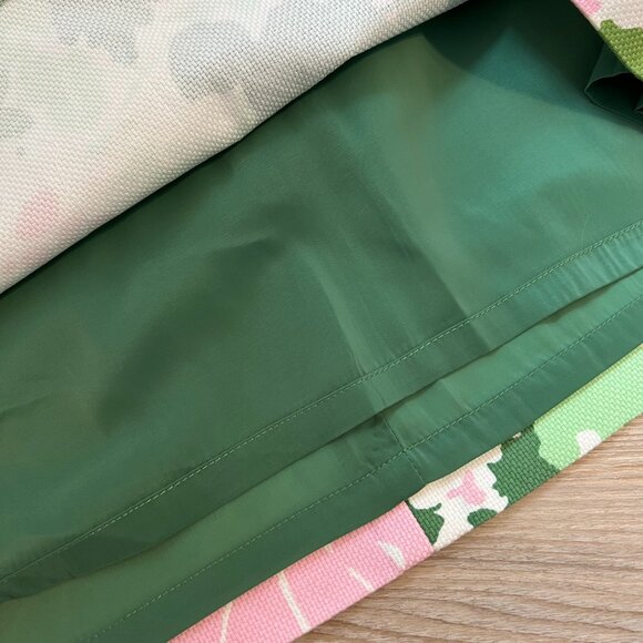 💐Talbots Sz 14P Green White Petal pink Floral Pencil Skirt vibrant Green White - Picture 6 of 8